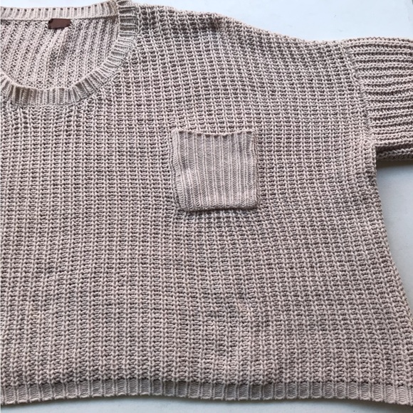 POL | Oversized Beige Chunky Knit Sweater Size L - Picture 10 of 16